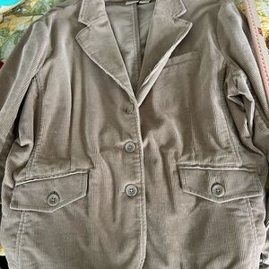 LADYS TAN CORDUROY BLAZER